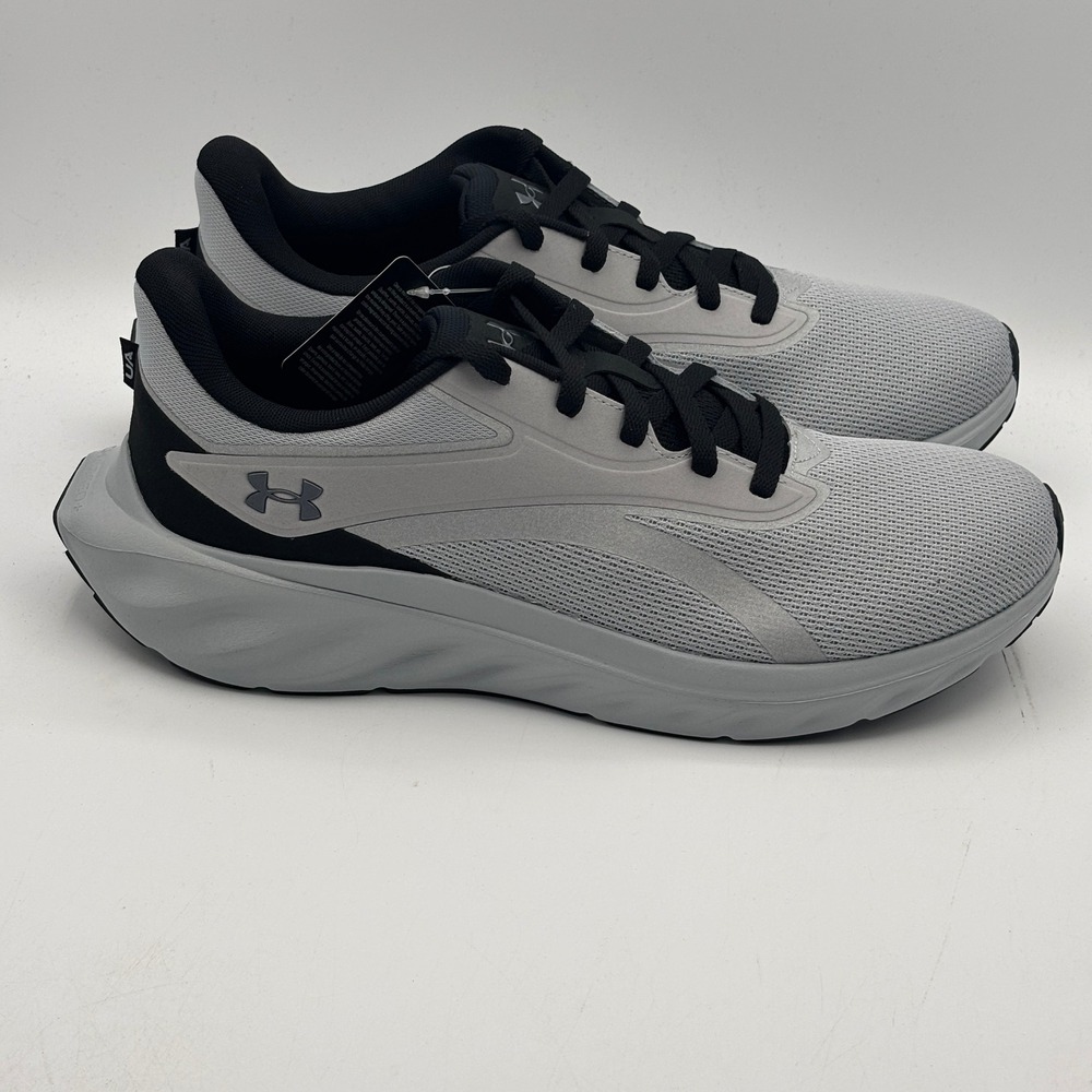 Under Armour UA Ascend Shoes Mens Size 12 Grey Black Running 3027533-001